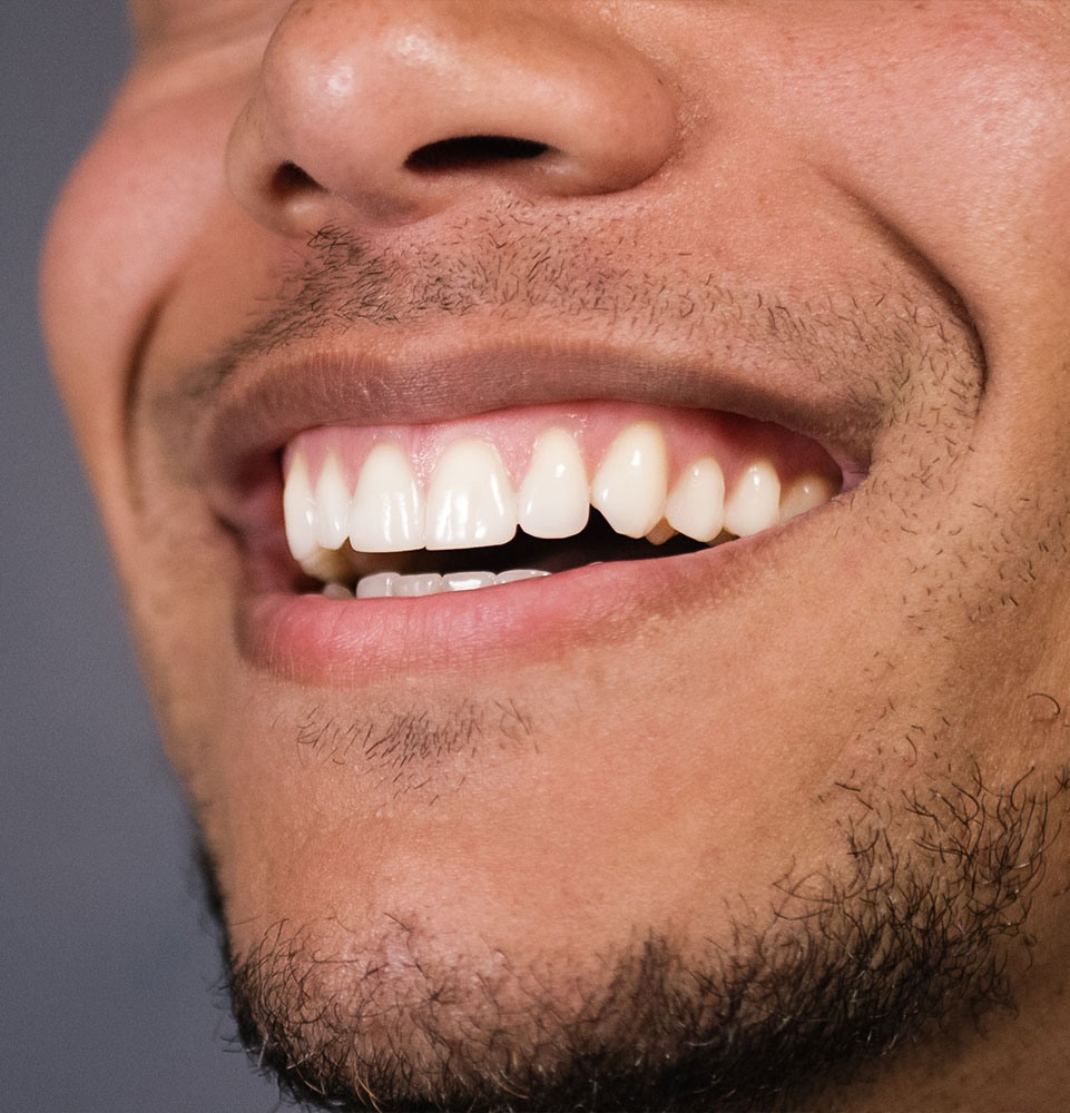 close up of smile
